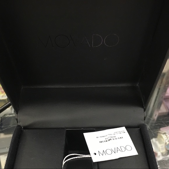 { Movado } Sapphire Mirror Leather Watch - Picture 6 of 6